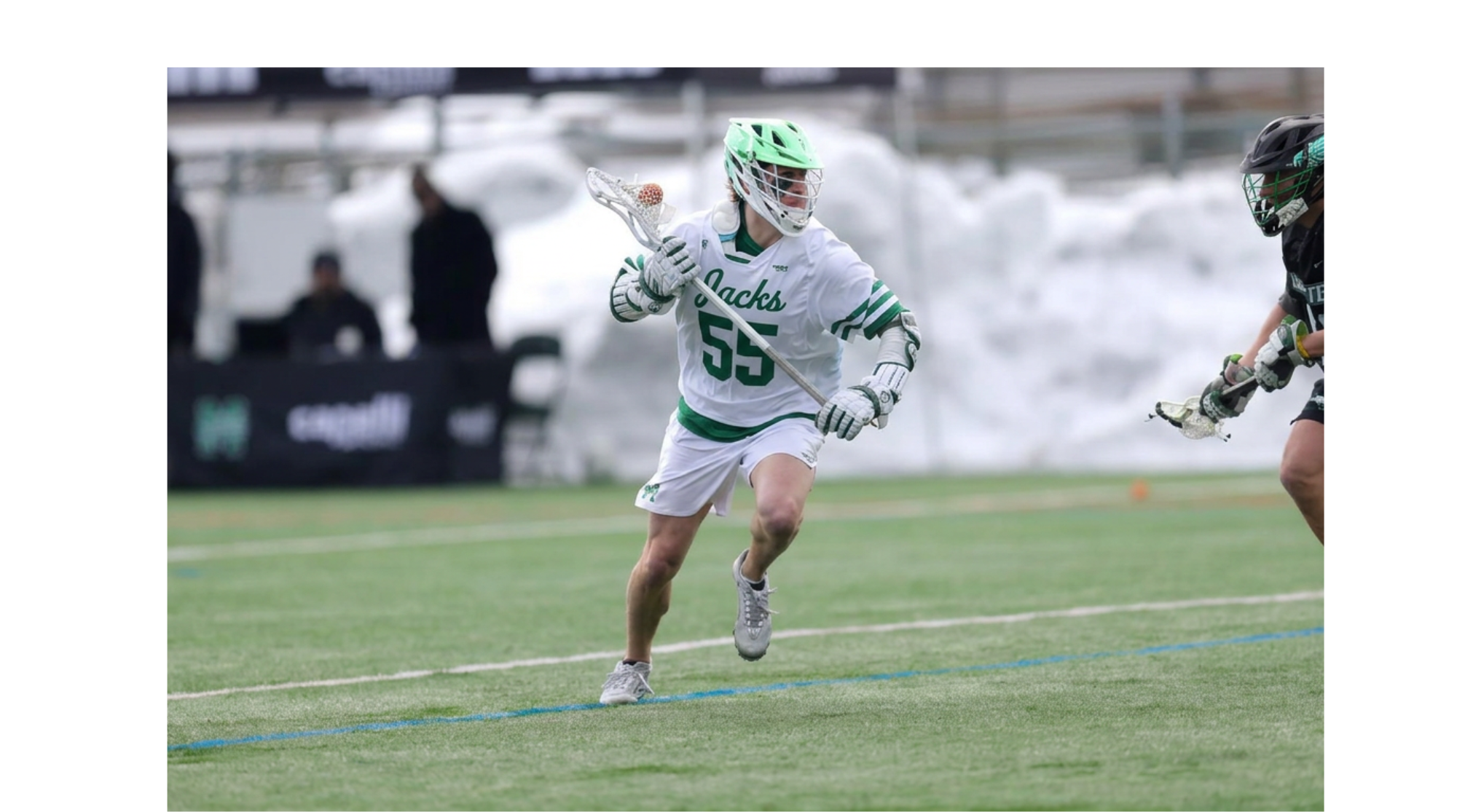 Lacrosse game action